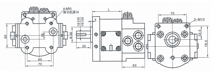 CBSF-D300 Series Bidirectional Compound Gear Pump pic CBSF-D300 Series Bidirectional Compound Gear Pump pic
