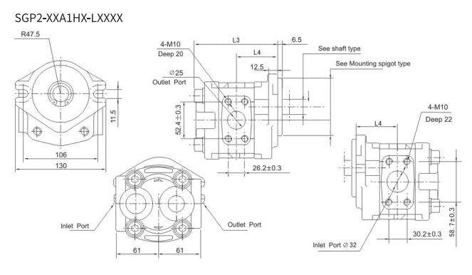 SGP2 Series Gear Pump pic1 SGP2 Series Gear Pump pic1