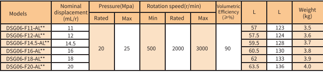 DSG06 Series Gear Pump Model DSG06 Series Gear Pump Model
