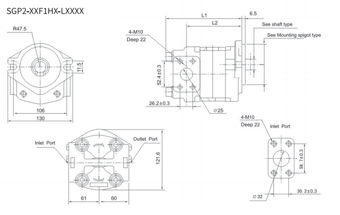 SGP2 Series Gear Pump pic2 SGP2 Series Gear Pump pic2