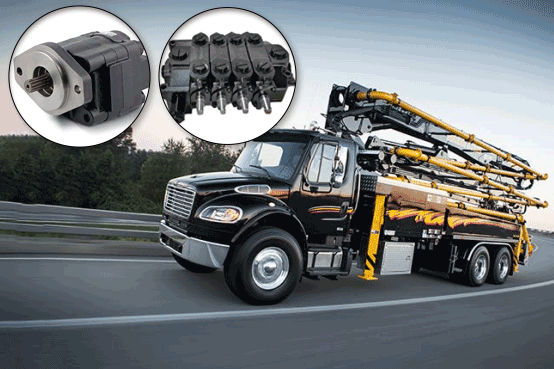 Concrete pump trucks