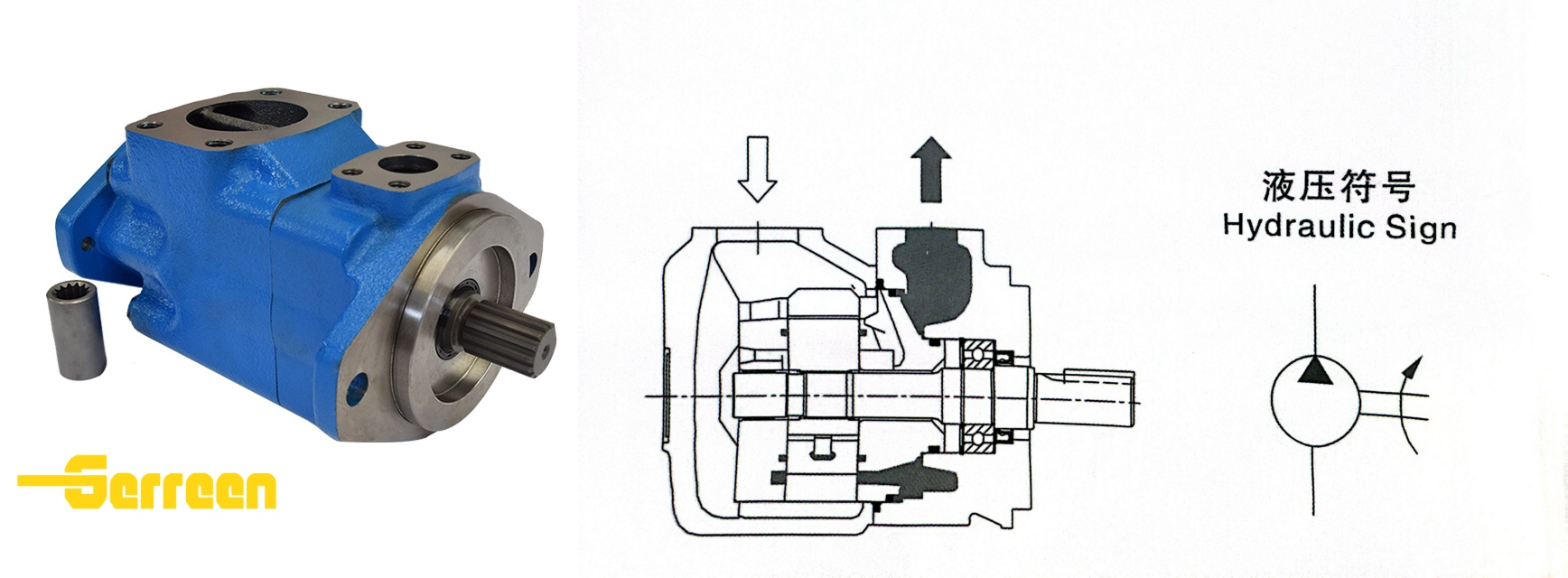 45VQ vane pump-Green