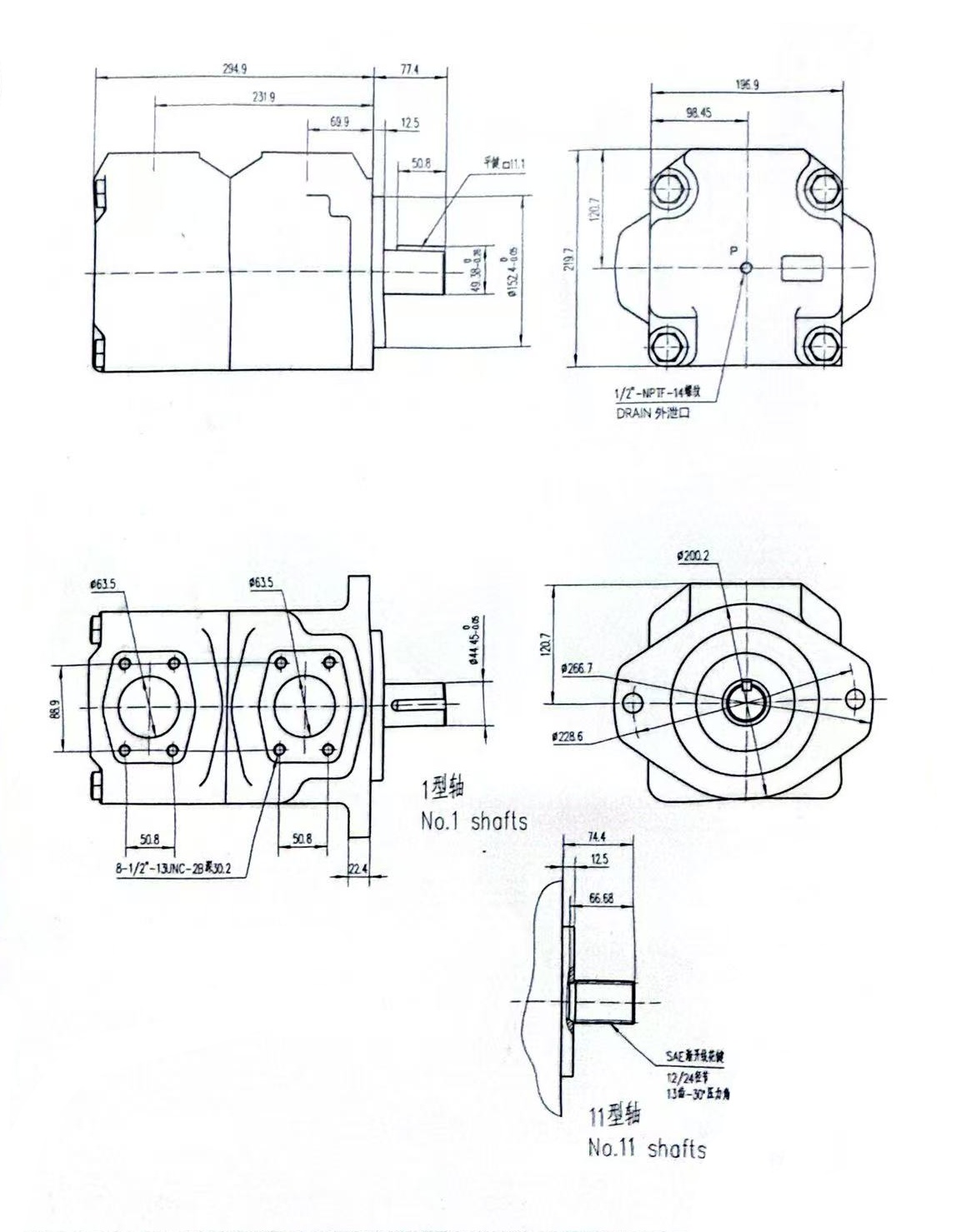 50M series vane motor