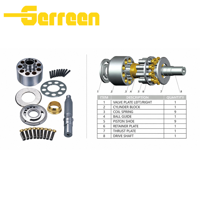 MKV23 MKV33 Hydraulic Parts