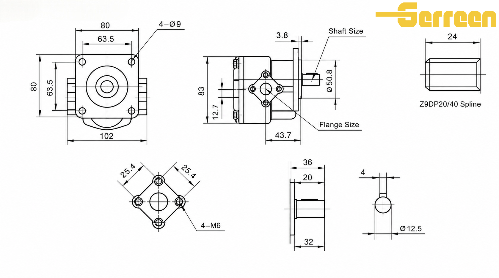 HGP-2A Series Gear Pump dimension HGP-2A Series Gear Pump dimension