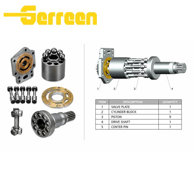 HPV125A/B Hydraulic Parts