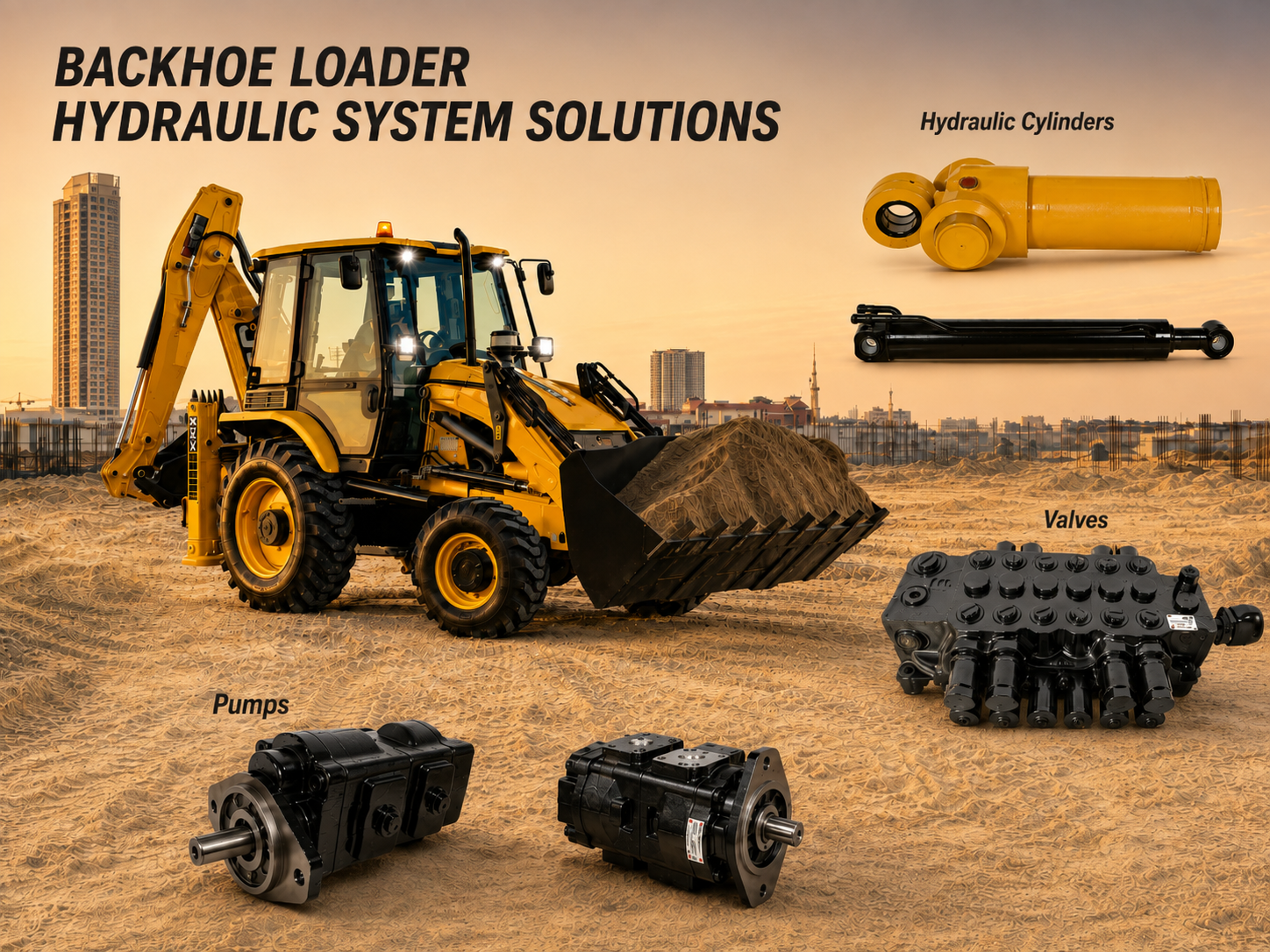 jcb Hydraulic pump and cylinder