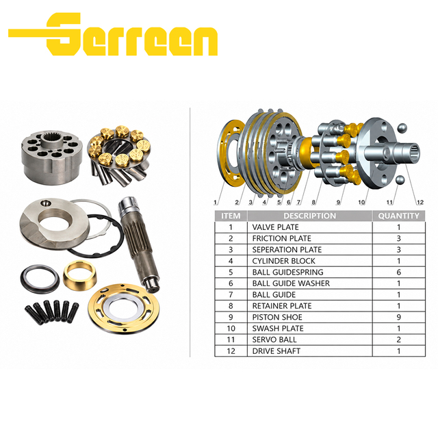 YC35-6 PCL-200-18B(YUCHAI 55 SWING MOTOR) Parts