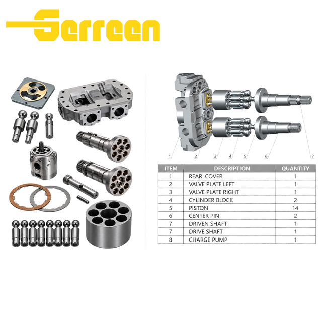 HPV050/102/118 Hydraulic Parts