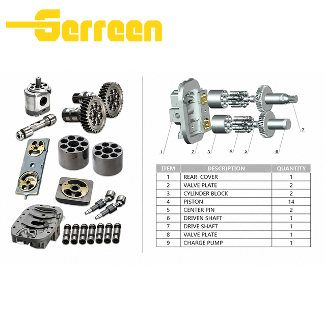 HPV091(EX200-2/3，EX120-2 PUMP) Hydraulic Parts