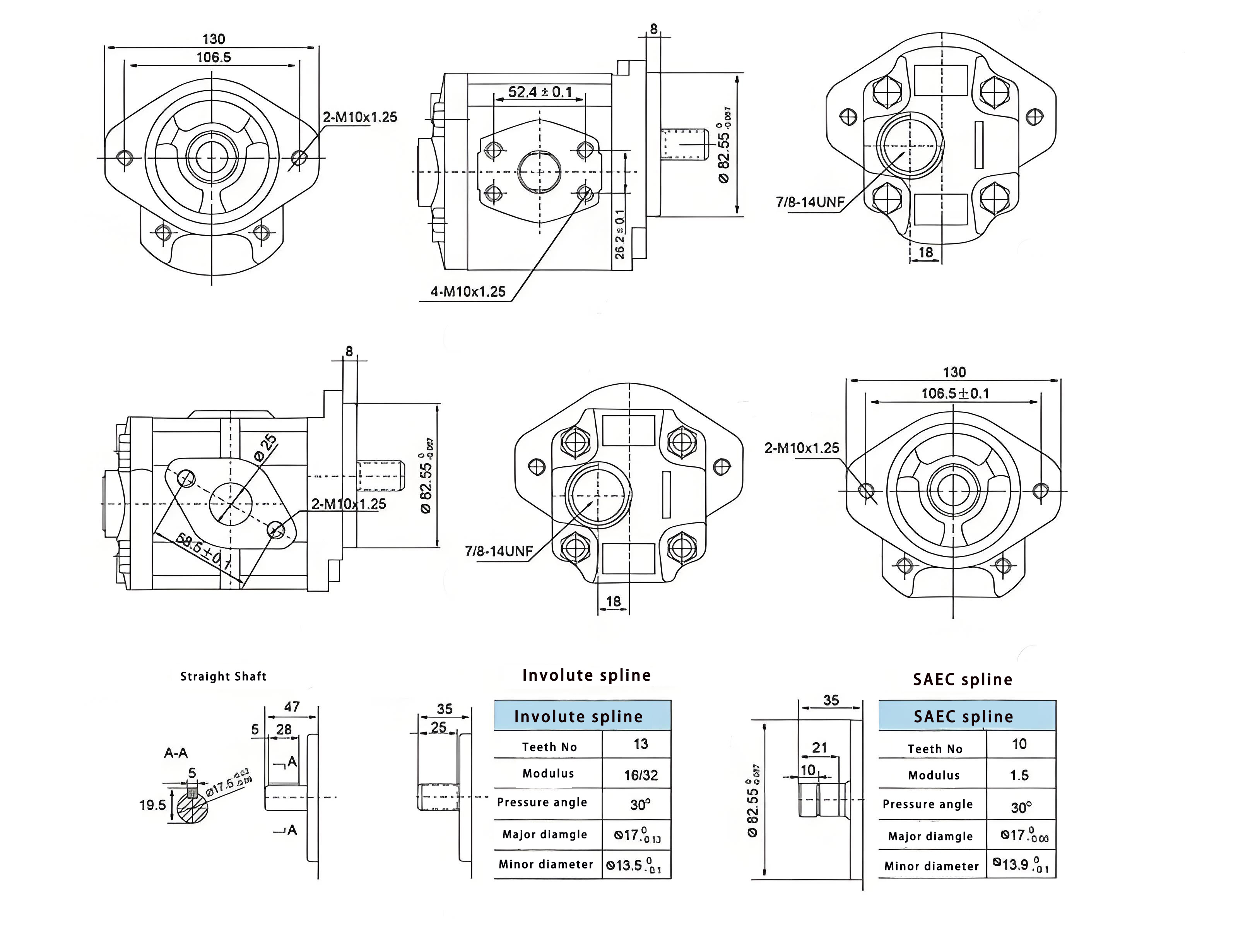 KZP4 - KRP4 Series Hydraulic Gear Pump